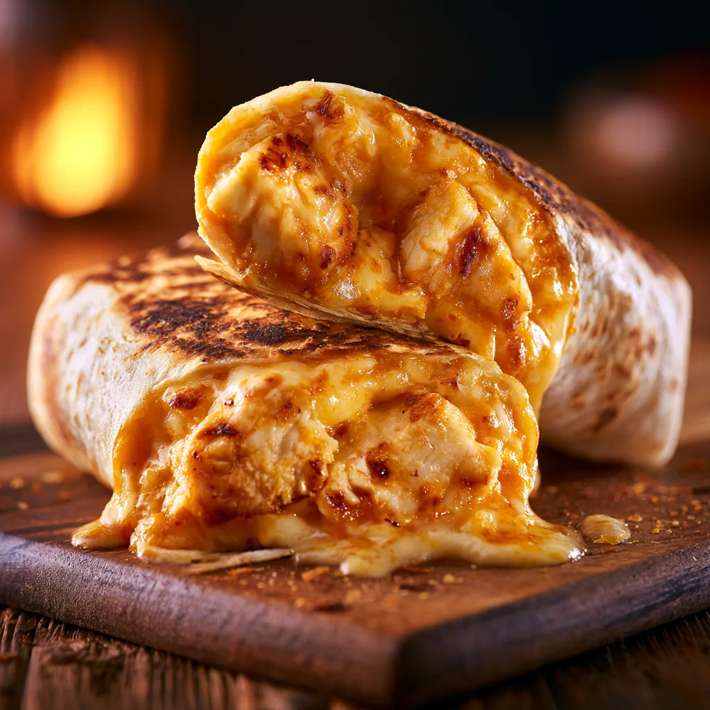 🌯 High Protein Low Calorie Cheesy Buffalo Chicken Burritos