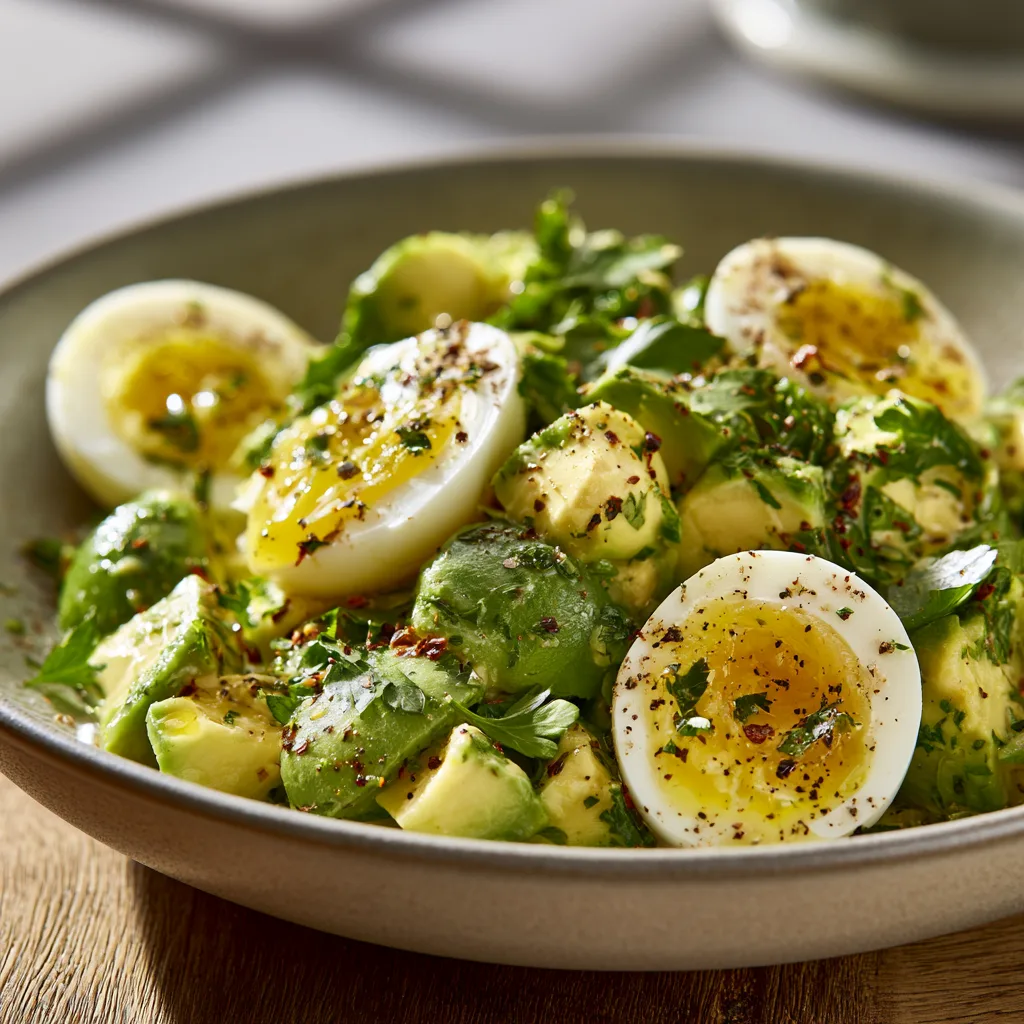 🥑 Workout Egg Avocado Salad