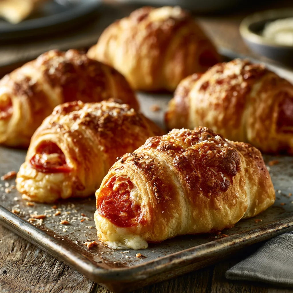 🥐 Mozzarella Pepperoni Croissant Rolls